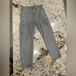American Eagle Outfitters Men's Light Gray Cargo Pants